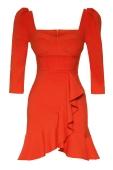 orange-crepe-34-sleeve-mini-dress-964847-007-68738