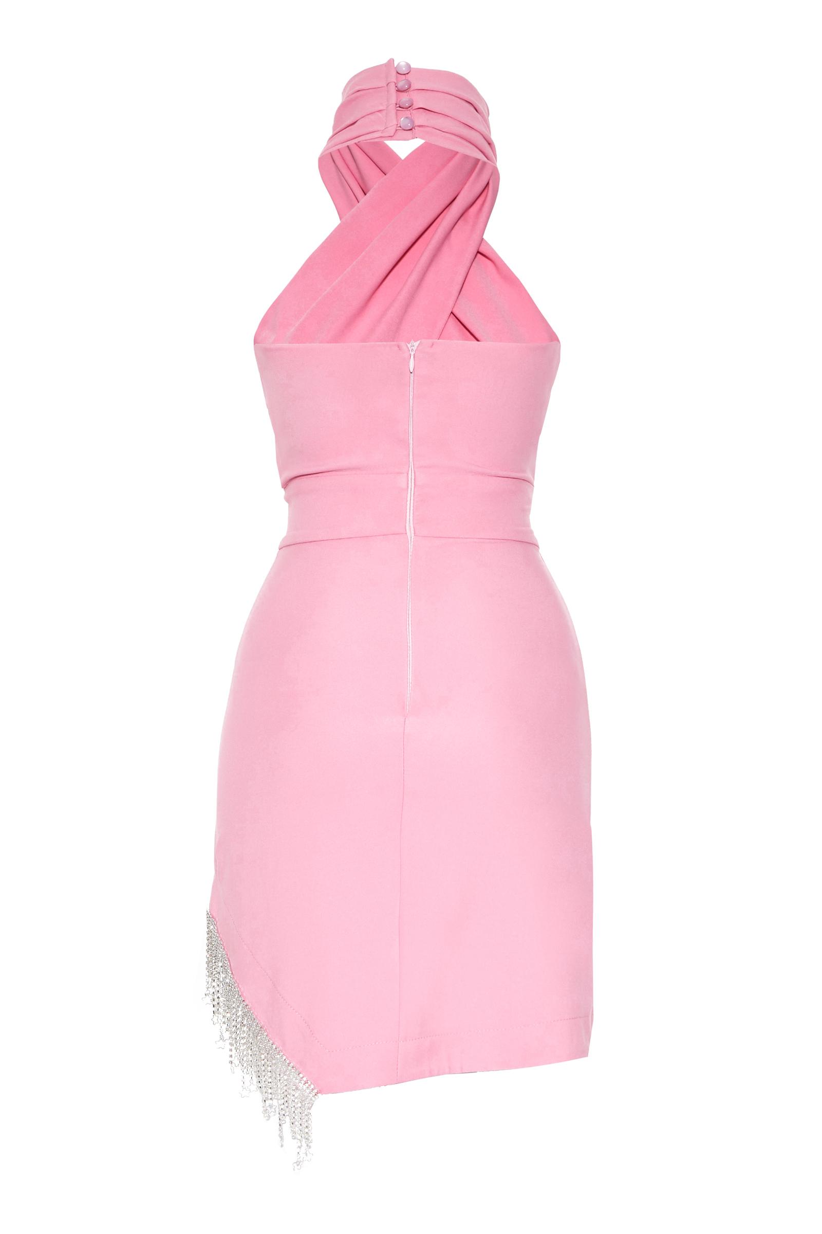 Blush Plus Size Crepe Sleeveless Mini Dress