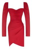 red-crepe-34-sleeve-mini-dress-964844-013-66708