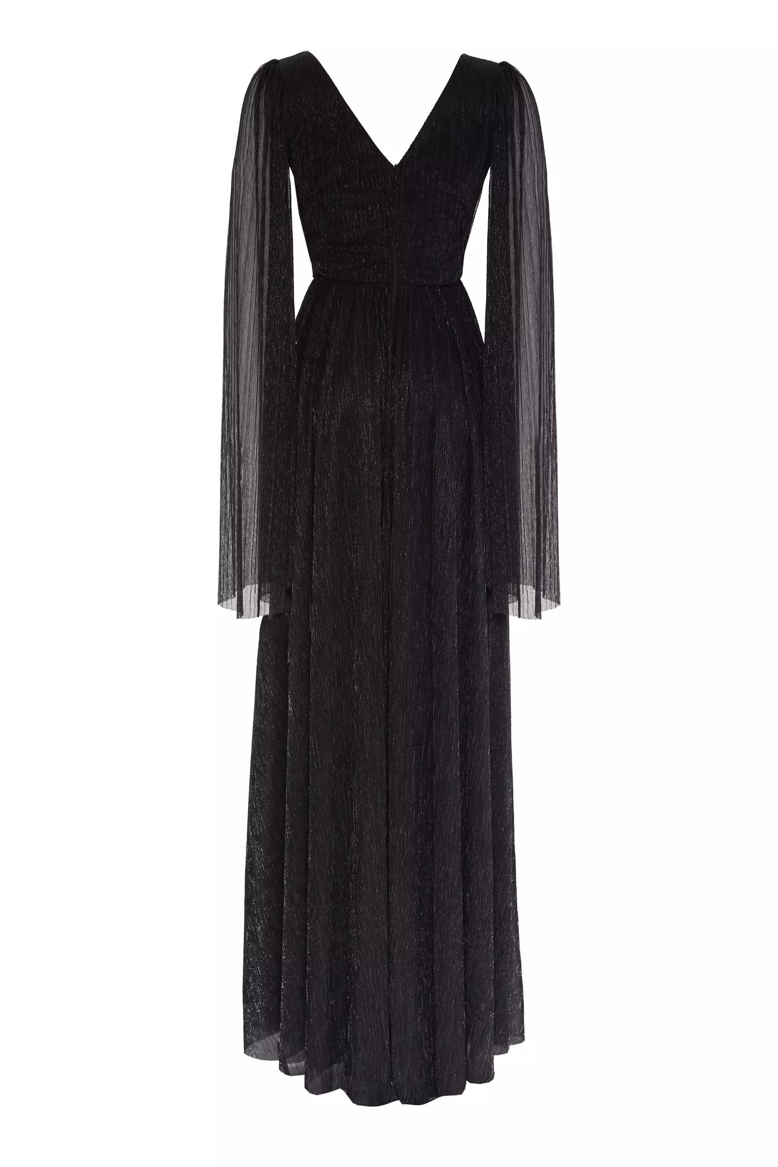 Black moonlight sleeveless maxi dress