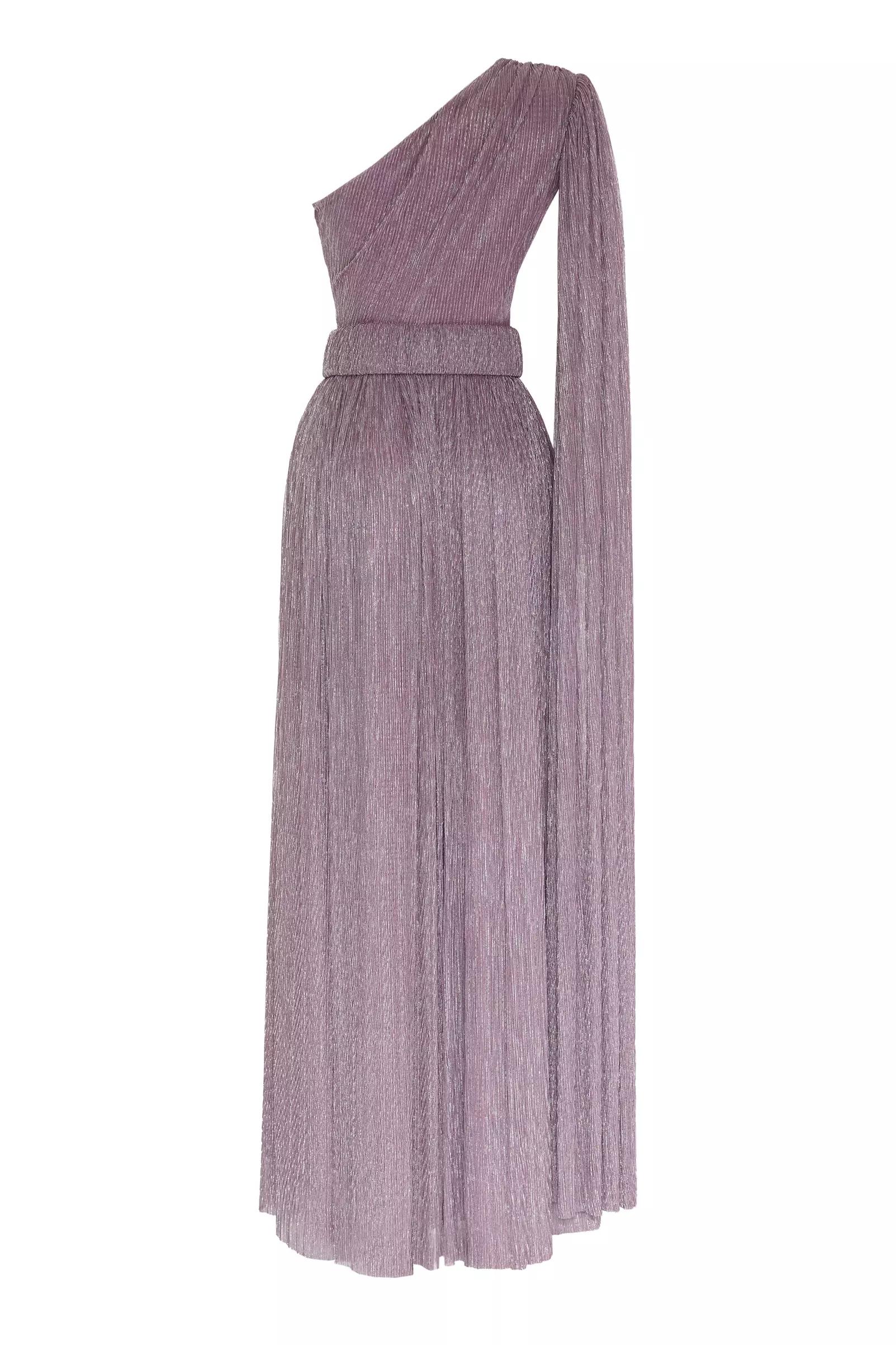Lilac Simli One Arm Maxi Dress
