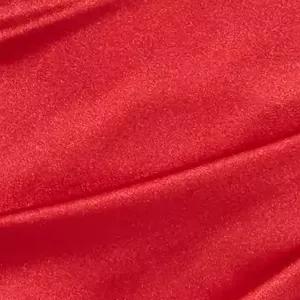 Red satin sleeveless mini dress