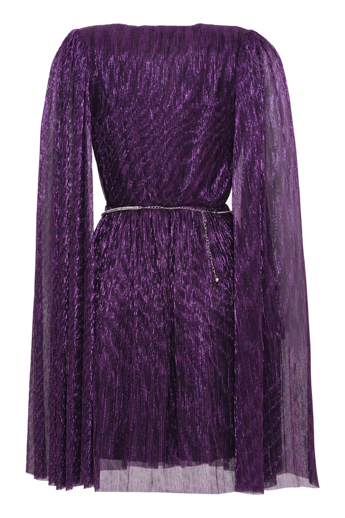 Purple moonlight long sleeve mini dress