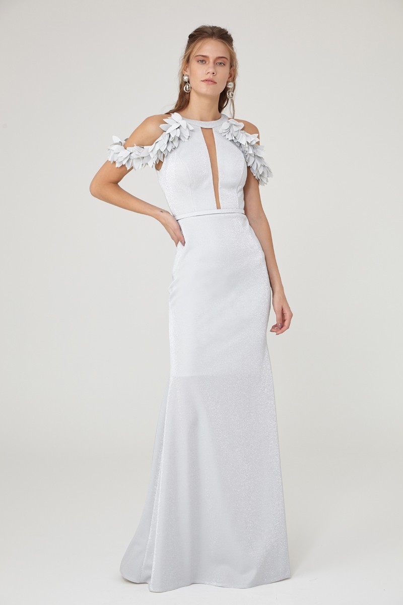 White Knitted Sleeveless Maxi Dress