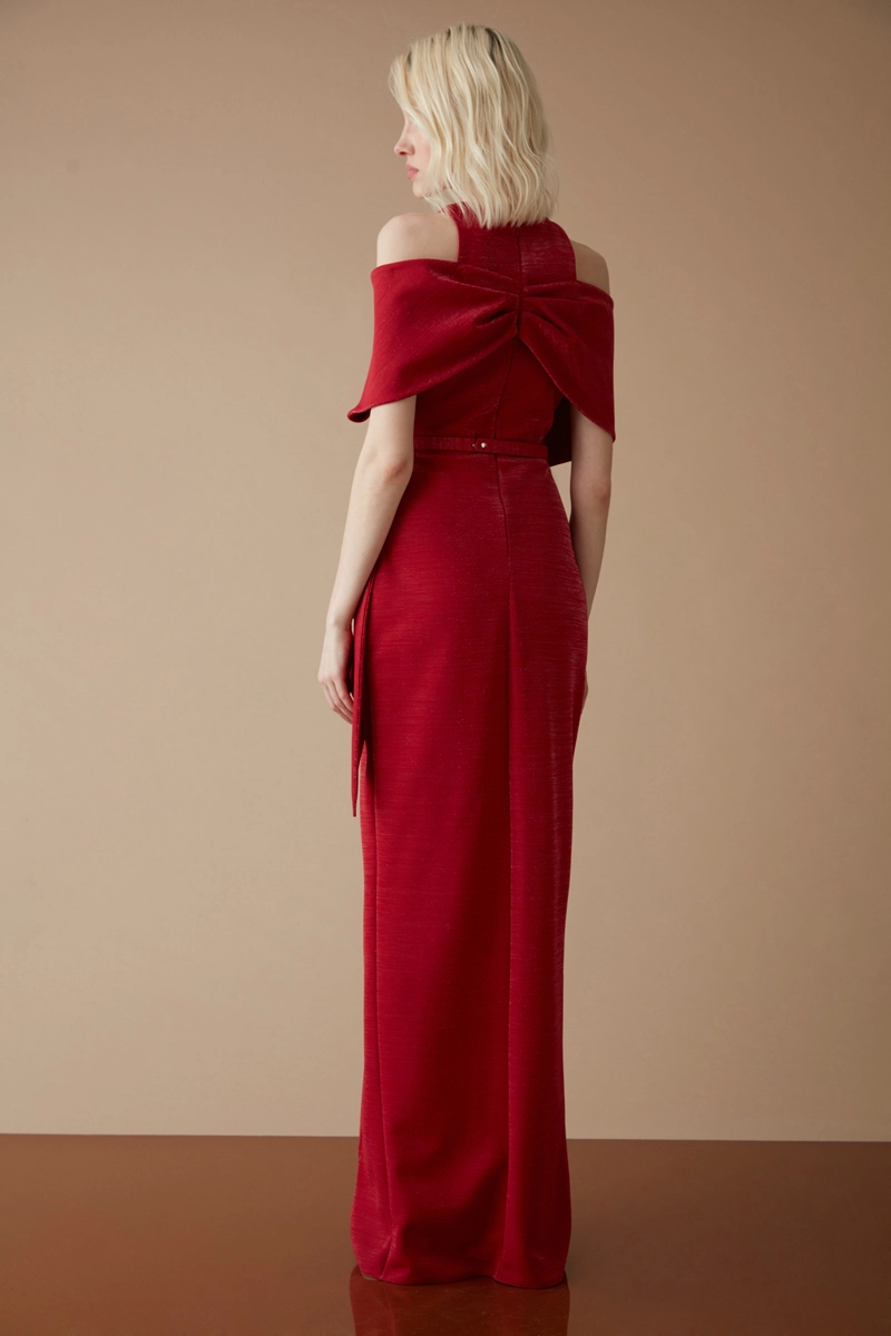 Red Short Sleeve Mini Dress