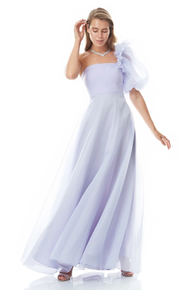 Lilac Tulle Maxi Dress