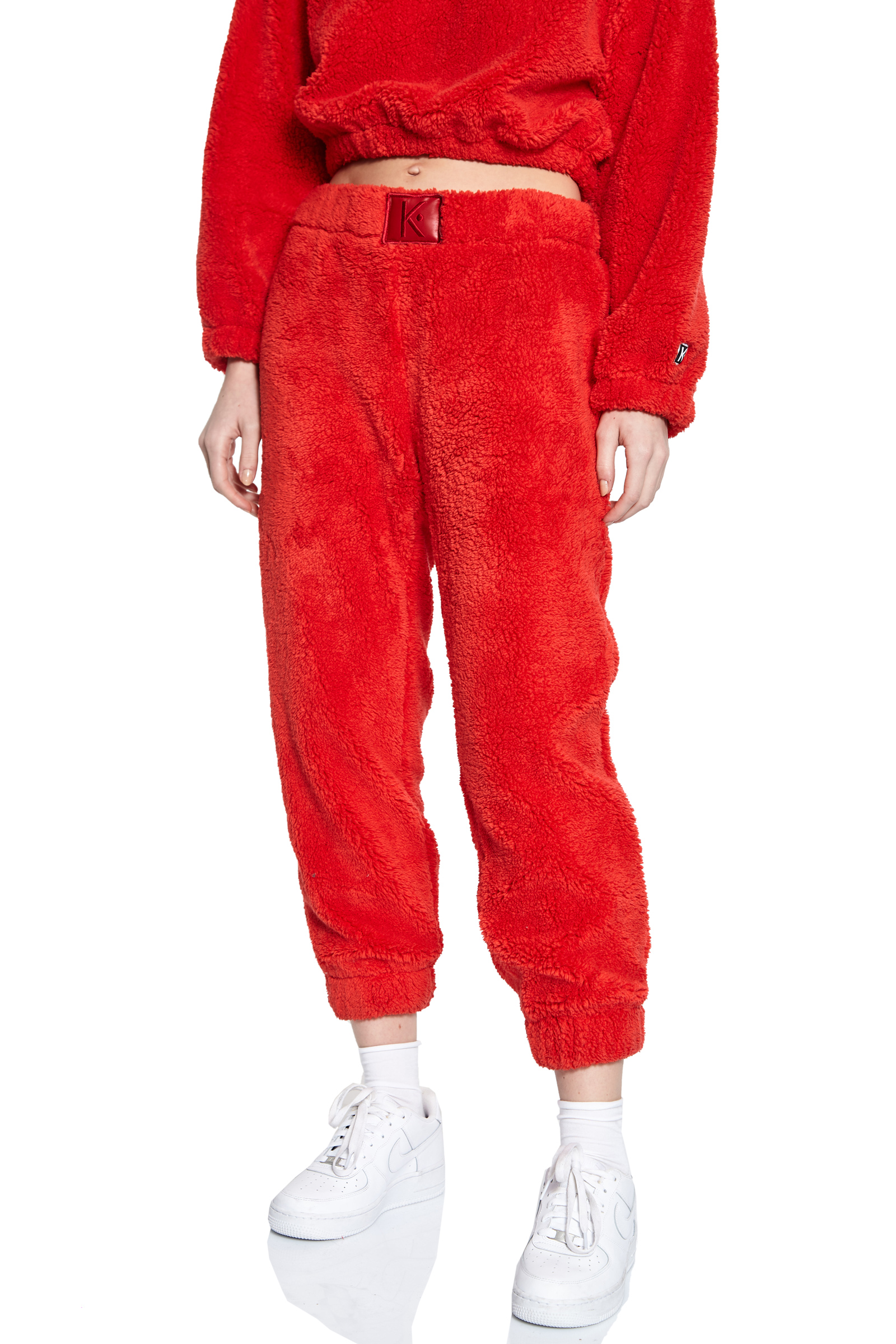 Kırmızı Teddy Bear Pants