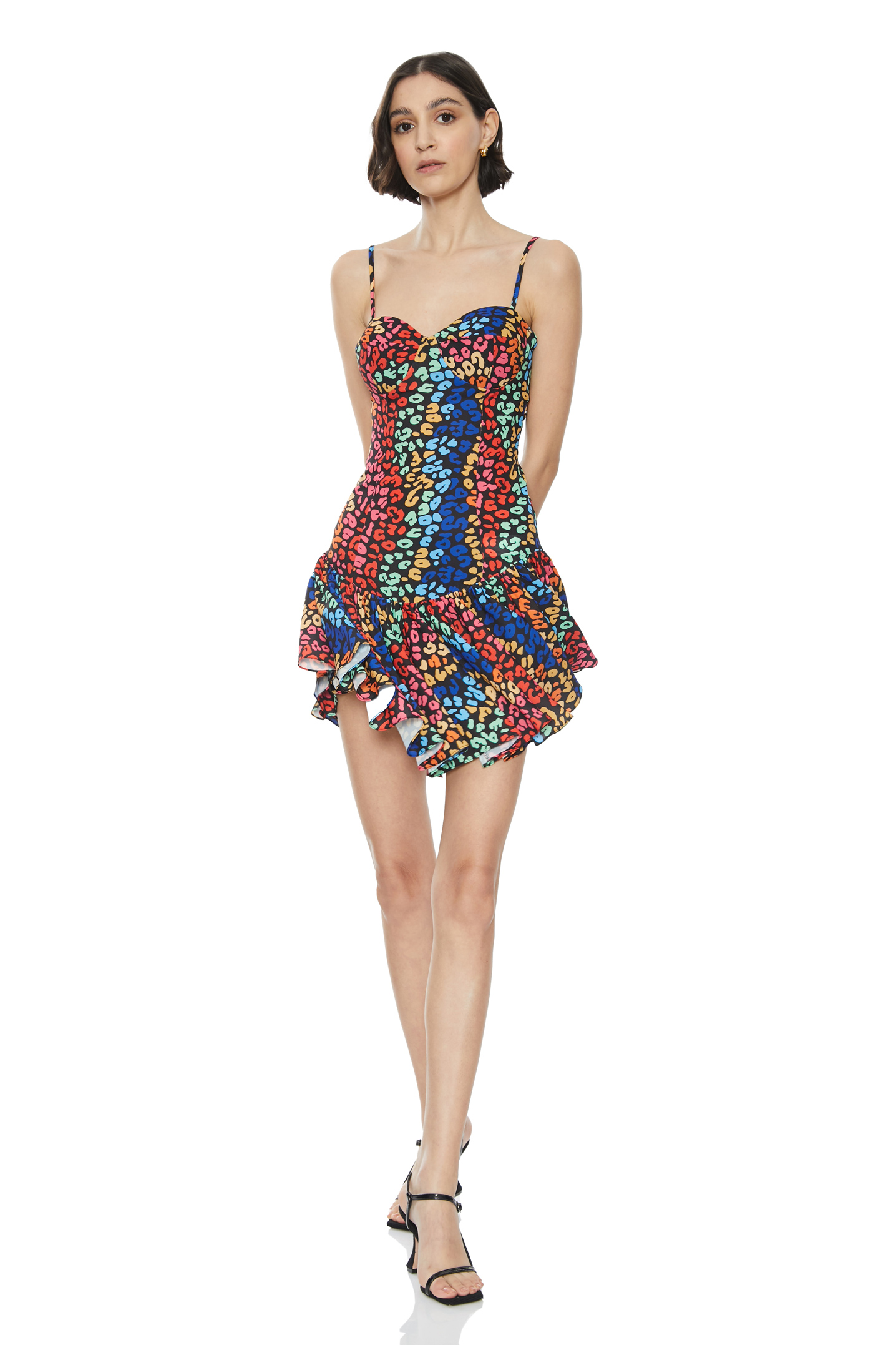 Printed jessica sleeveless mini dress