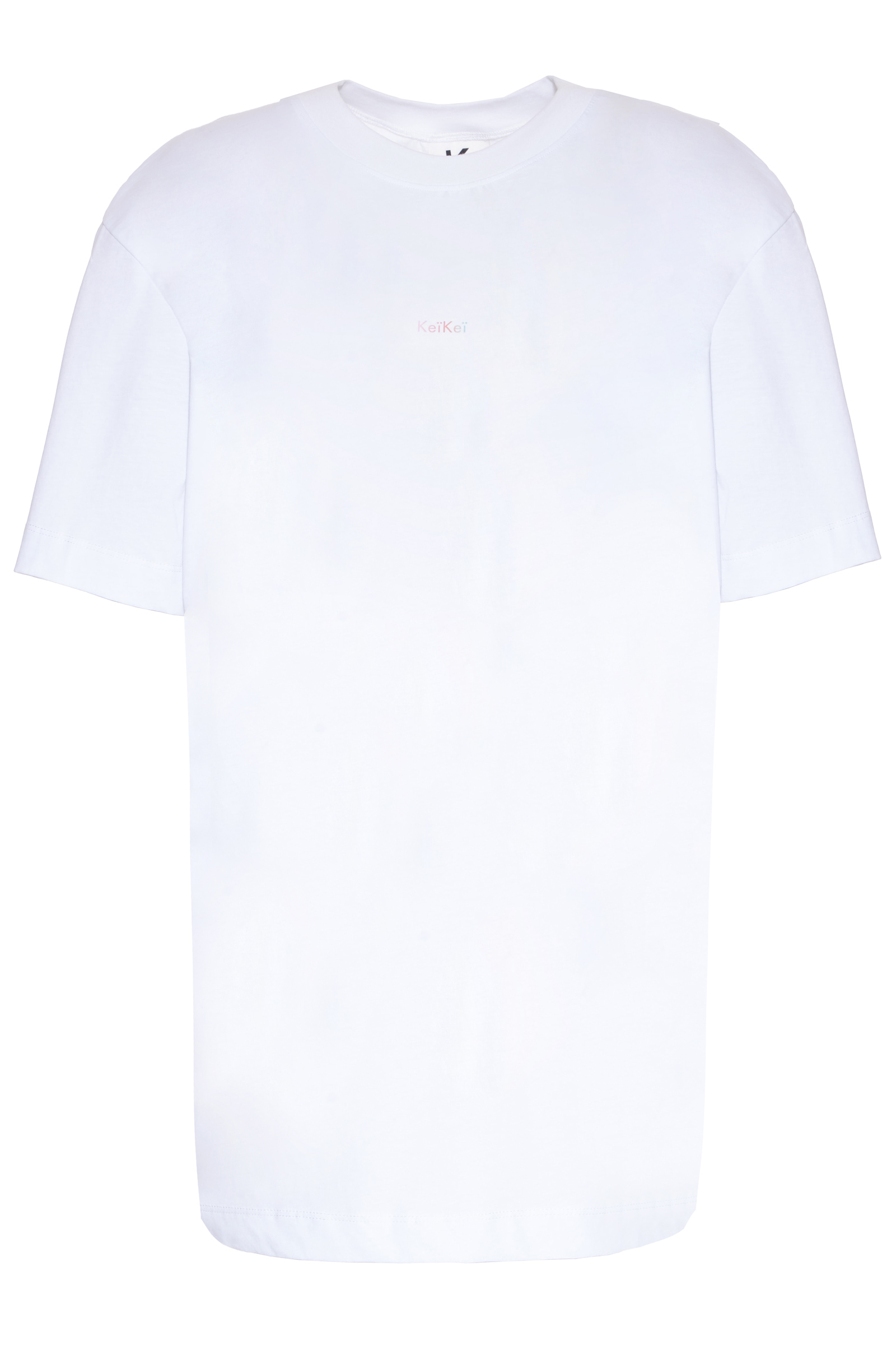 Beyaz Penye Kısa Kol T-Shirt